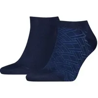 Tommy Hilfiger 2P Cotton Sneaker Socks Patterned Marine Gr 39/42 Herren