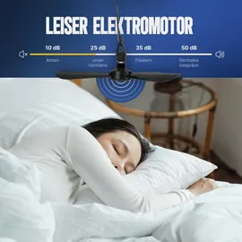 BestLivings 40 cm Deckenventilator Schwarz