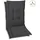 GO-DE Sesselauflage 50 x 108 x 5 cm grau 2 St.