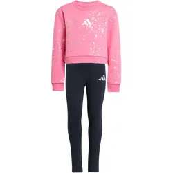 adidas Sportswear Little Girls Everyday Glam Jogginganzug Mädchen JW2419 - pink fusion/silver met. 110