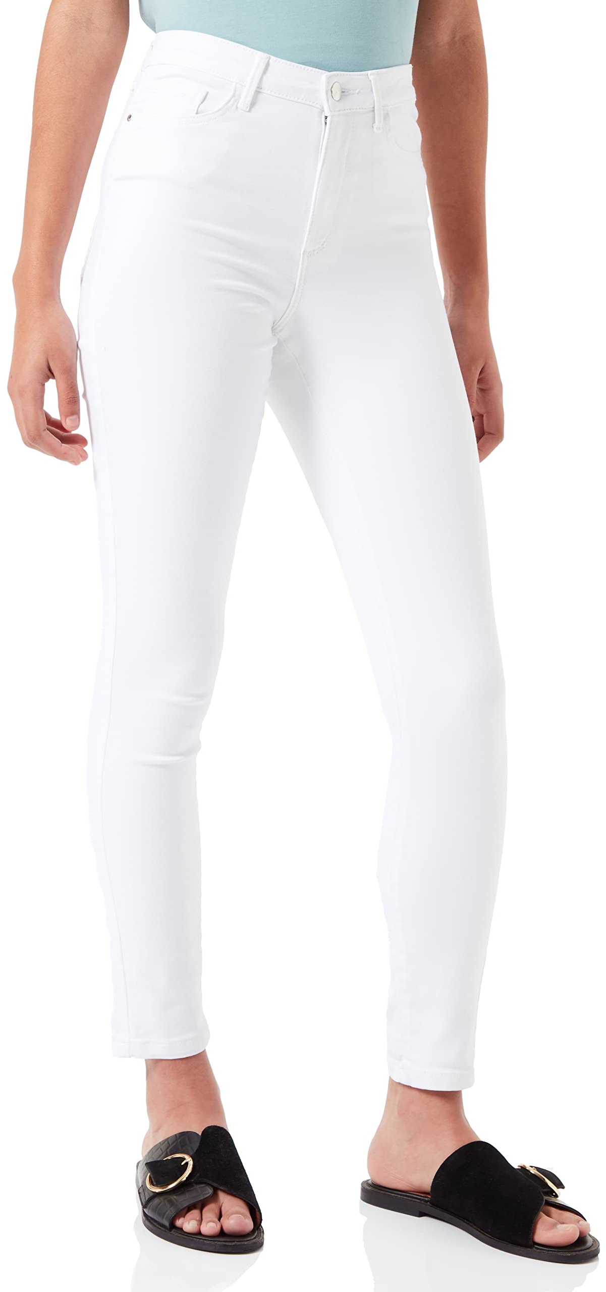 VERO MODA Damen Vmsophia Hw Skinny Soft Vi403 Ga Noos Jeans, Bright White, XL 30L EU