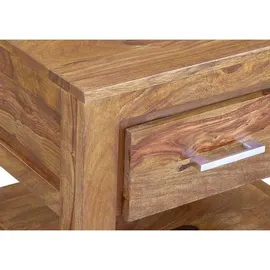 Massivmoebel24 Nachtschrank Sheesham 50 x 40 x 45 cm Braun