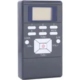 Tragbares AM-FM-Radio, Mini-Taschenradio, digitaler Signalverarbeitungsempfänger, Speicherfunktion (Grau)