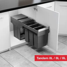 HAILO Tandem 24 l Dunkelgrau