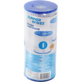 Summer Waves Pool Ersatz Filterpatrone Filterkartusche Größe 1 im 12er Pack