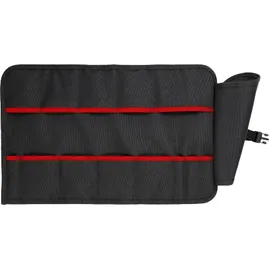 Knipex Werkzeug-Rolltasche 11 Fächer schwarz/rot 450 x 290 mm