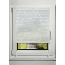 MYDECO Plissee MOVE 120 x 130 cm / Fenstergröße (Velux) weiß