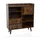 hjh living Myrdal 80 x 90 x 30 cm Braun/Schwarz