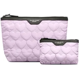 Gillian Jones Urban Travel 2-piece Set - Purple hearts