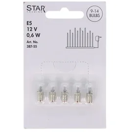 Star Trading Ersatz-Leuchtmittel - E5 12V - 1,2W - 5 Stück