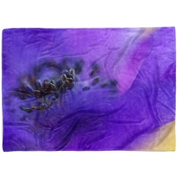 Sinus Art Handtücher Handtuch Strandhandtuch Saunatuch Kuscheldecke mit Fotomotiv Blaue Blüte Nahauf, Baumwolle-Polyester-Mix (1-St), Handtuch 70 cm x 140 cm