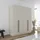 OTTO home Wäscheschrank Avola 181 x 197 x 54 cm Beige/Schwarz