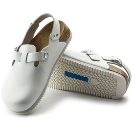 Birkenstock Clog Tokio Super Grip, Naturleder, Weite normal, weiß - 47