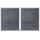 GROJA Doppeltor 300 x 18 cm Steingrau/Aluminium
