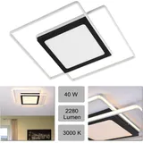 H4L LED Deckenleuchte 1-flammig eckig 40 Watt weiß