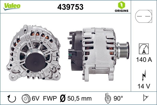 VALEO Generator NEW ORIGINAL PART 14V 140A für VW Transporter T5 2.0 TDI 4motion Multivan Crafter 30-35 30-50 Amarok BiTDI T6 / Caravelle