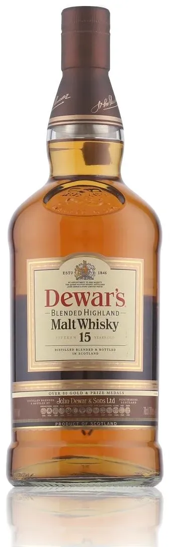 Dewar ́s 15 Years Blended Highland Malt Whisky 40% Vol. 0,7l