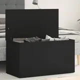 Myheimly Aufbewahrungstruhe Spielzeugtruhe Spielzeugkiste Couchtisch Beistelltisch Truhe Aufbewahrungsbox Schwarz 84x42x46 cm Holzwerkstoff