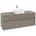Waschbeckenunterschrank 1400x548x500 mm, 4 Auszüge , für Waschbecken mittig, C04500, Farbe: Front/Korpus: Truffle Grey, Griff: Truffle Grey
