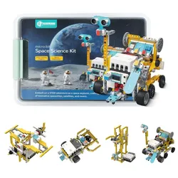 ELECFREAKS microbit Space Science Kit, Nezha Board, Smart Motor, 8 Sensorports, über 400 Bauteile