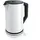 Arendo Wasserkocher 1,5 l 2200 W, Edelstahl, Doppelwand, Temperaturwahl 40 - 100°C mit Anzeige, weiß