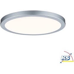 Paulmann LED Panel ATRIA, rund, Ø 30cm, 22W 2700K 1500lm, dimmbar, Chrom matt PAUL-70865