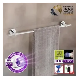 Wenko Handtuchhalter Uno Isera silber, 1 St.