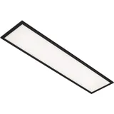 Briloner LED Panel, LED Deckenleuchte, Deckenlampe 22 Watt, 2.300 Lumen, 4.000 Kelvin, Weiß-Schwarz, 1.000x250x60mm (LxBxH), 7067-015