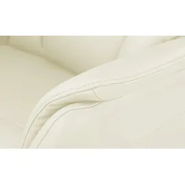 Hukla Relaxsessel Pascal Leder 83 x 105 x 90 cm Weiß drehbar