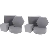 UKCOCO 8stücke Geometrische Foto Requisiten Teiliges Würfel Und Kreative Produktfotografie Dekorative Requisiten Für Schmuck Und Kosmetik Leicht Und Tragbar Für Innen Und