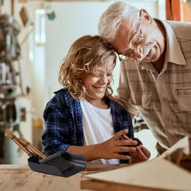 Relaxdays Kehrgarnitur Kaminofen Braun Schwarz