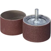 WOLFCRAFT Schleifzylinder Ø 45 mm Set mit 2 Schleifbändern 80/150