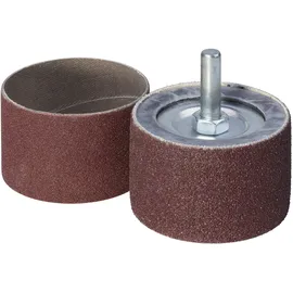 WOLFCRAFT Schleifzylinder Ø 45 mm Set mit 2 Schleifbändern 80/150