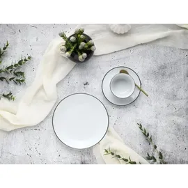 CreaTable Luna Black Line Kaffeeservice 18-tlg. schwarz