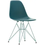 Vitra - Eames Plastic Side Chair DSR, meerblau / himmelblau (Kunststoffgleiter basic dark)
