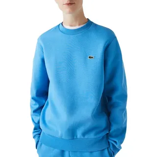 Lacoste Kapuzenpullover Bio Cotton Fleece Crew Pullover Herren blau M