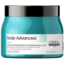 L ́Oréal Professionnel Paris Scalp Advanced Anti-fettigkeit 2-in-1 Shampoo & Maske Tiefenreiniger Ton 500 ml 