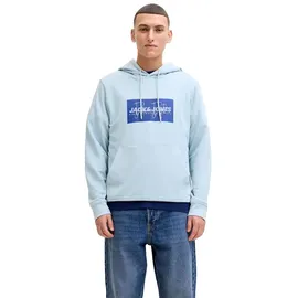 JACK & JONES Hoodie bedruckt celestial blau L