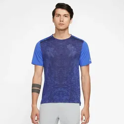 NIKE Herren M NK DF RUN DVN RISE 365 SS, MEDIUM BLUE/REFLECTIVE SILV, M