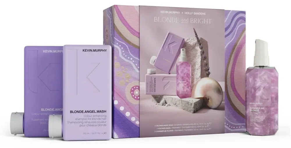 Kevin.Murphy Blonde and Bright Kit – Blonde.Angel Wash 250 ml + Blonde.Angel 250 ml + Shimmer.Me.Blonde 100 ml