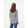 Vero Moda Hemdbluse VERO MODA "VMBUMPY L/S SHIRT NEW WVN GA NOOS", Damen, Gr. L, weiß (pine grove stripes:snow weiß), Web, Obermaterial: 100% Viskose, regular fit Po-bedeckend, V-Ausschnitt, mit Riegel Manschette, Blusen Hemdbluse