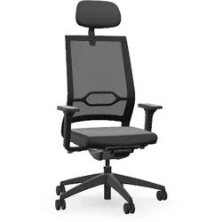 SEDUS .  Bürodrehstuhl - quarterback 2  Mod qb-125 mit Nackenstütze höhenverstellbar und schwenkbar, harte Rollen