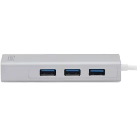 Digitus USB Typ C 3.0 Hub mit Gigabit Ethernet