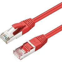 MicroConnect SSTP CAT6 50M Red LSZH (S/FTP, CAT6, 50