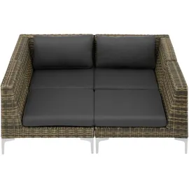 Tectake tectake® Modulares Rattanset Villanova Ecke links