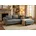 TRENDMANUFAKTUR Ecksofa Amazing II Cord 2-Sitzer Grau