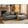 TRENDMANUFAKTUR Ecksofa Amazing II Cord 2-Sitzer Grau