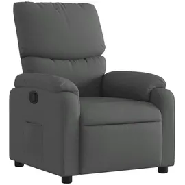 vidaXL Relaxsessel Dunkelgrau Polyester 50 x 99 x 50 cm Grau mit Liegeposition