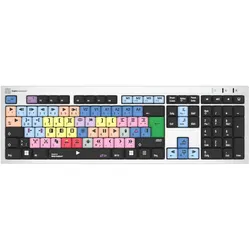 LogicKeyboard PC Silver Slimline Keyboard Avid Media Composer 'Klassisches layout'