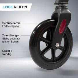 lösch reha Casa Soft Rollator schmal für Wohnung & Innenbereich Braun
